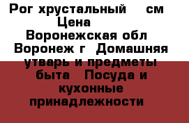 Рог хрустальный,38 см. › Цена ­ 750 - Воронежская обл., Воронеж г. Домашняя утварь и предметы быта » Посуда и кухонные принадлежности   